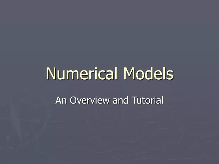 numerical models