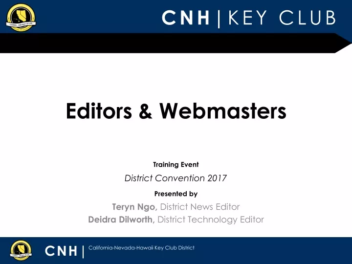 editors webmasters
