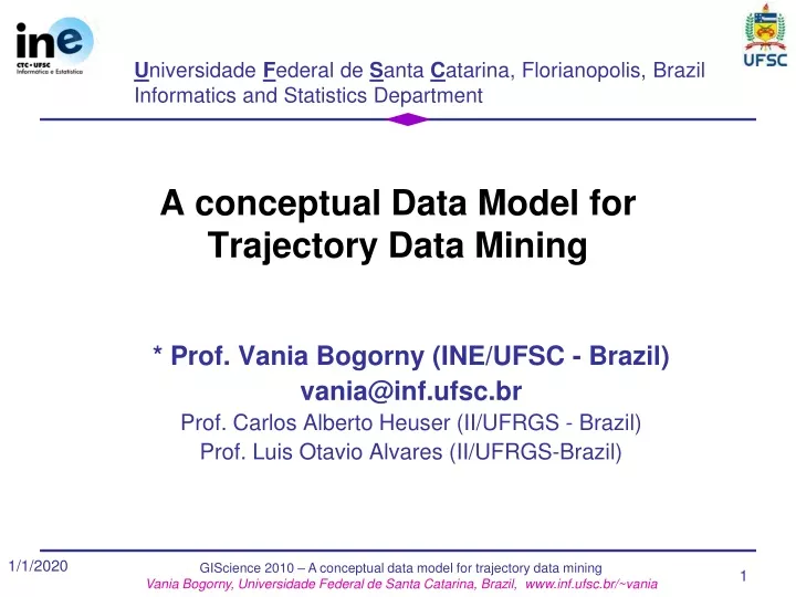 a conceptual data model for trajectory data mining