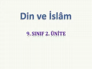 Din ve İslâm