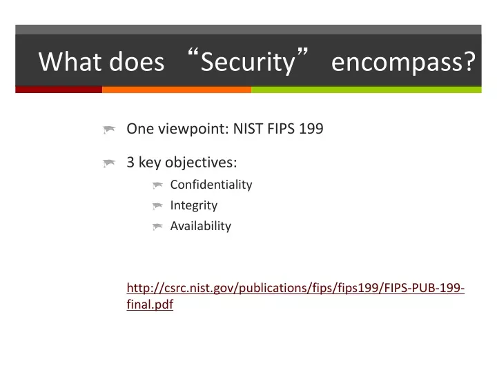 what does security encompass