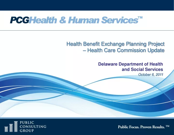 health benefit exchange planning project health