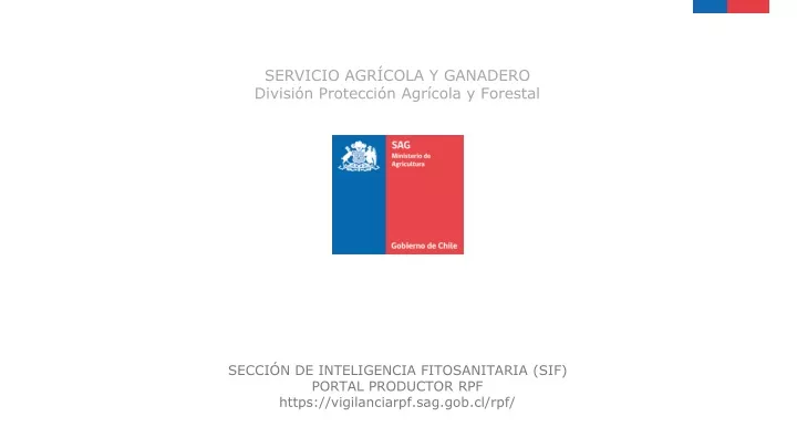 servicio agr cola y ganadero divisi n protecci