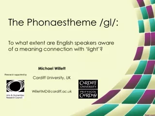 The Phonaestheme /gl/: