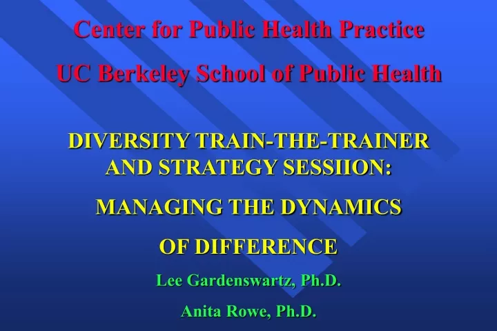center for public health practice uc berkeley