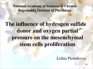 National Academy of Sciences of Ukraine Bogomoletz Institute of Physiology