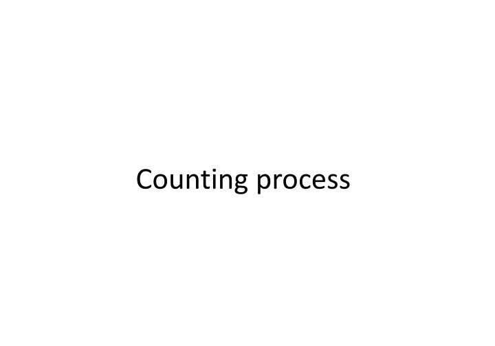 counting process
