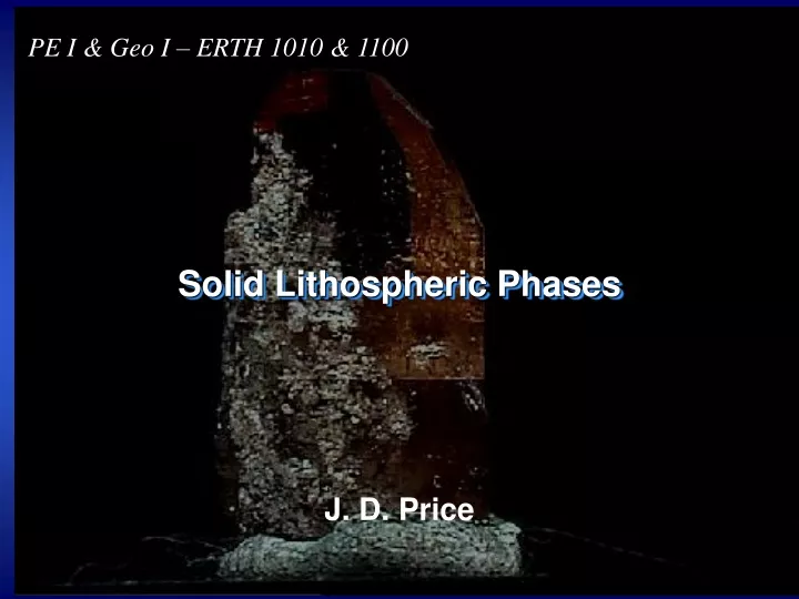 solid lithospheric phases