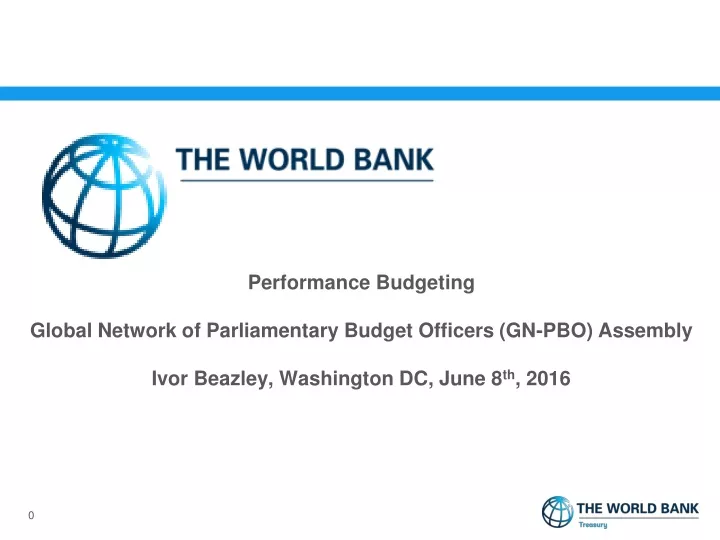performance budgeting global network