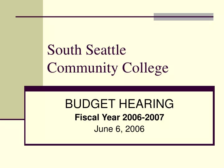 south seattle community college