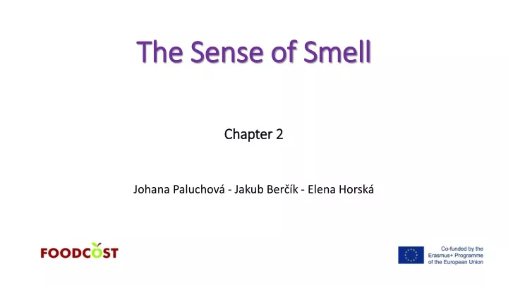 the sense of smell chapter 2