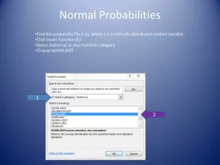 Normal Probabilities