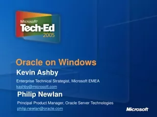 Oracle on Windows