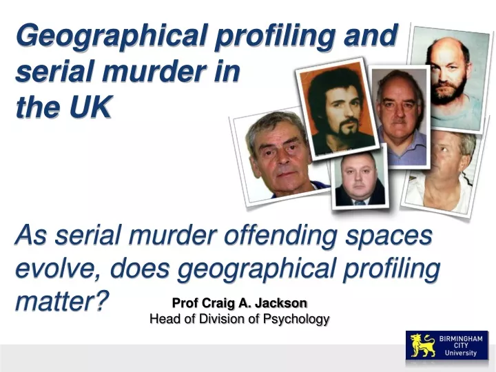 geographical profiling and serial murder