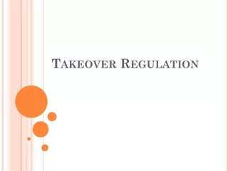 Takeover Regulation