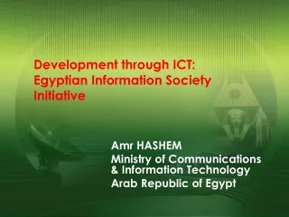 Development through ICT: Egyptian Information Society Initiative