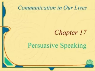 Persuasive Speech