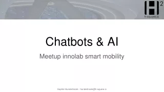 Chatbots &amp; AI