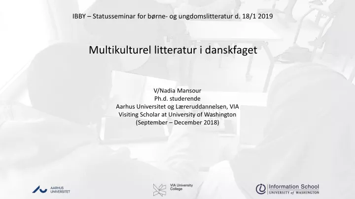 ibby statusseminar for b rne og ungdomslitteratur