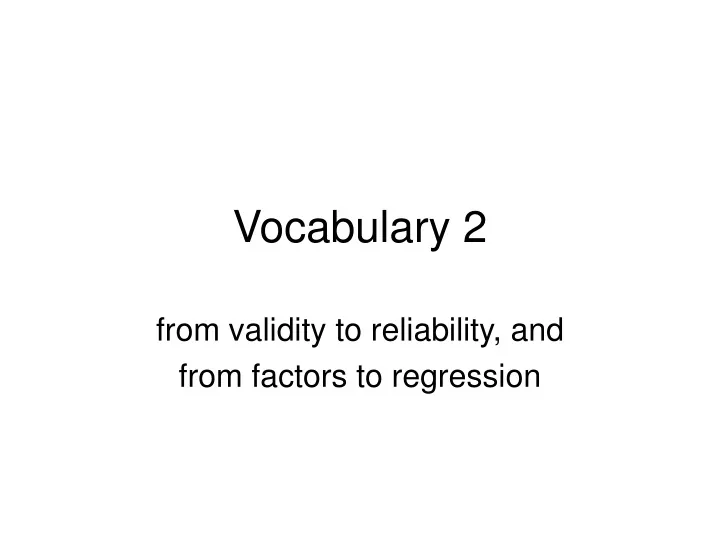 vocabulary 2