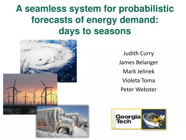 a seamless system for probabilistic forecasts