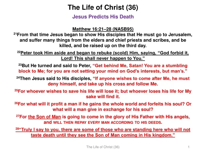 the life of christ 36