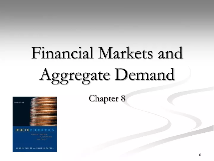financial markets and aggregate demand