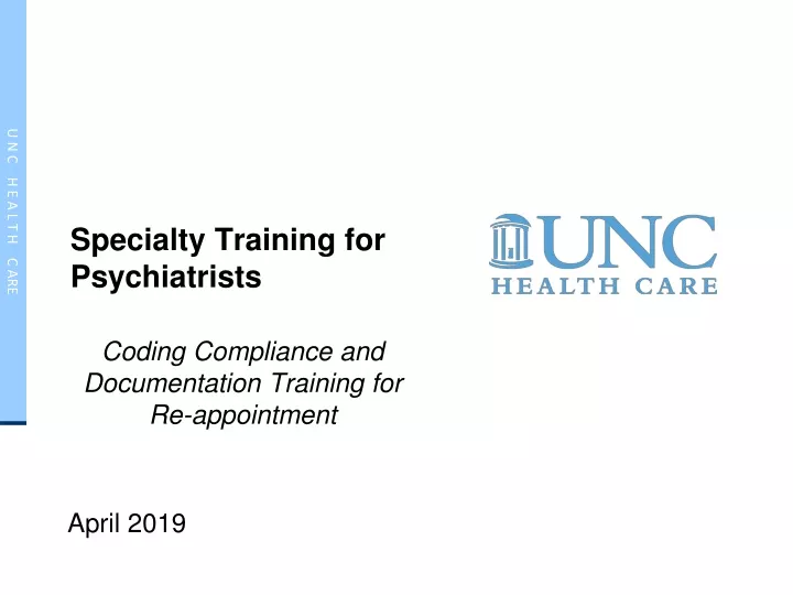 specialty training for psychiatrists