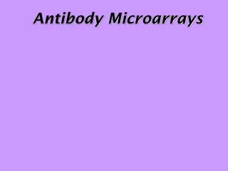 Antibody Microarrays
