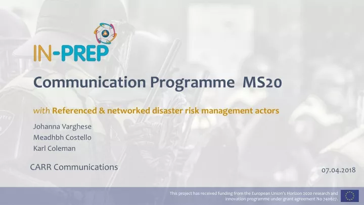 communication programme ms20