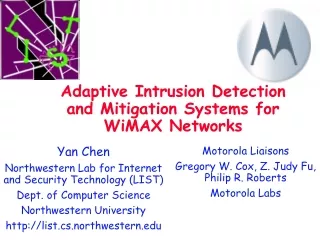 Adaptive Intrusion Detection and Mitigation Systems for WiMAX Networks