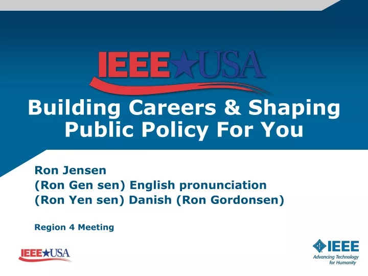 building careers shaping public policy for you