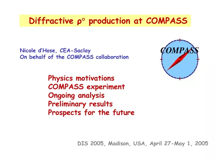 diffractive production at compass