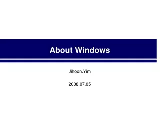 About Windows