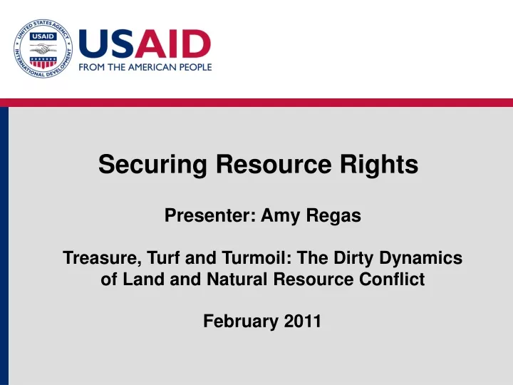 securing resource rights