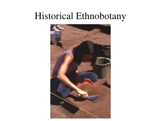 Historical Ethnobotany