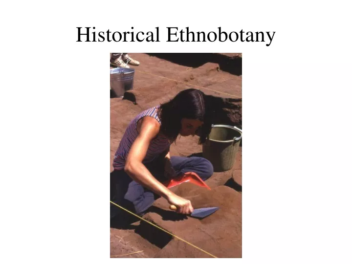 historical ethnobotany
