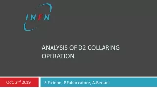 analysis of d2 collaring operation