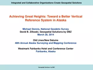 Integrated and Collaborative Organizations Create Geospatial Solutions