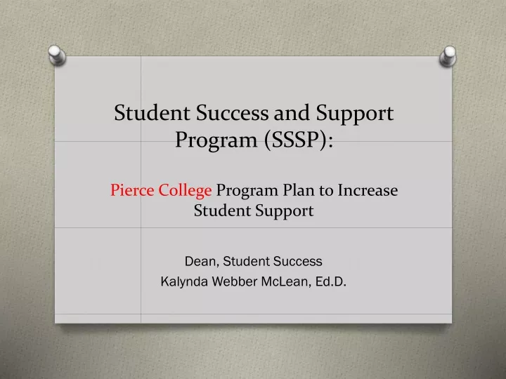 student success and support program sssp pierce college program plan to increase student support