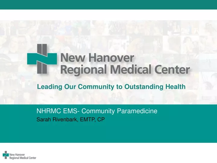leading our community to outstanding health