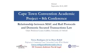 Relationship between MAC and Rail Protocols  and Domestic Secured Transactions Law