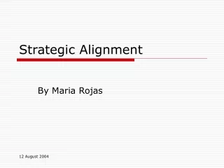 Strategic Alignment