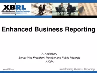 Enhanced Business Reporting