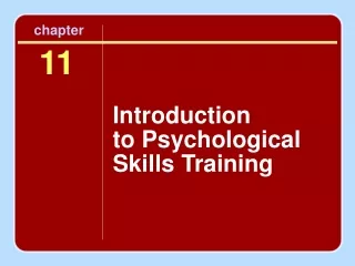 Introduction  to Psychological Skills Training