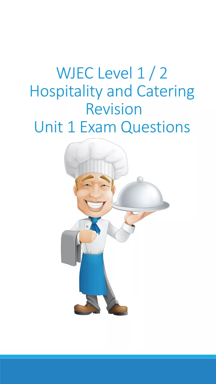 wjec level 1 2 hospitality and catering revision unit 1 exam questions