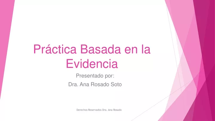 PPT - Práctica Basada En La Evidencia PowerPoint Presentation, Free ...