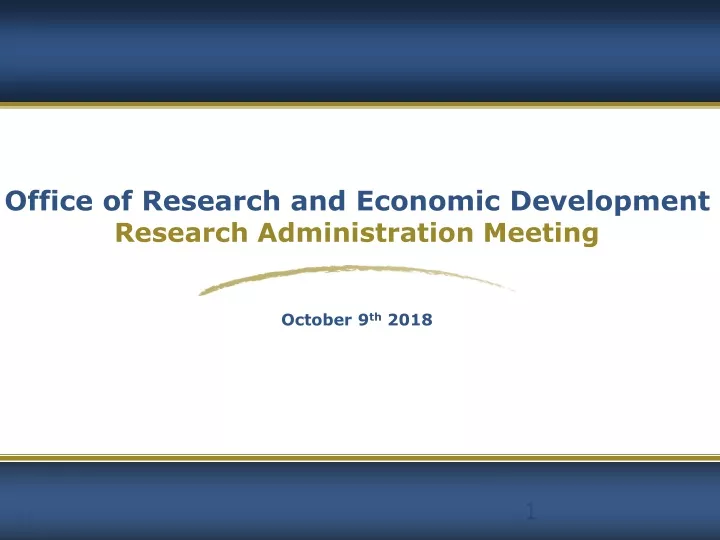 office of research and economic development