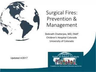 Surgical Fires: Prevention &amp; Management