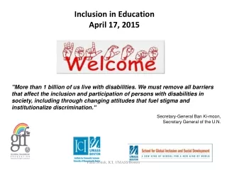Inclusion in Education April 17, 2015